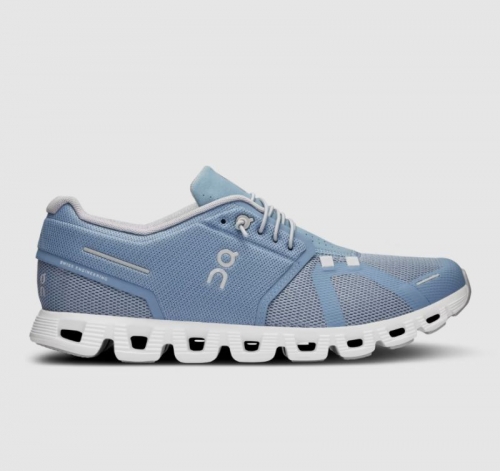 On Cloud Women's Cloud 5-Chambray | White Shoes New Arrivals