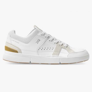 On Cloud Women's THE ROGER Clubhouse-White | Bronze Shoes New Arrivals