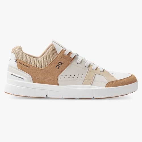 On Cloud Women's THE ROGER Clubhouse-Almond | Sand Shoes New Arrivals