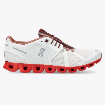 On Cloud Men's Cloud Swiss Olympic-Red | White Shoes Promotion Outlet