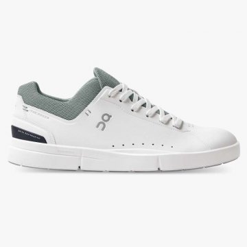 On Cloud Men's THE ROGER Advantage-White | Eucalyptus Shoes Online Outlet