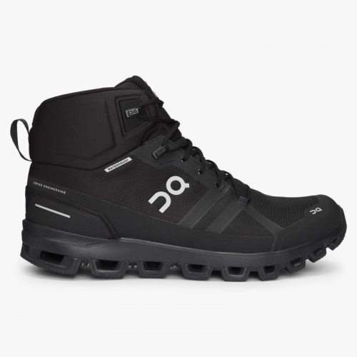 On Cloud Men's Cloudrock Waterproof-All | Black Shoes Ireland Outlet