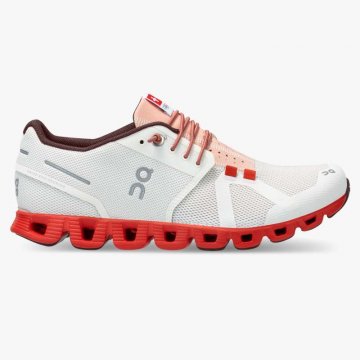 On Cloud Women's Cloud Swiss Olympic-Red | White Shoes Online Sale