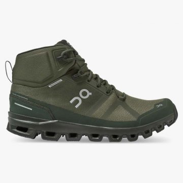 On Cloud Men's Cloudrock Waterproof-Jungle | Fir Shoes Ireland Outlet