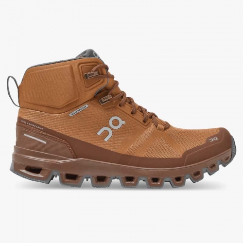 On Cloud Women's Cloudrock Waterproof-Pecan | Rock Shoes Free Shipping