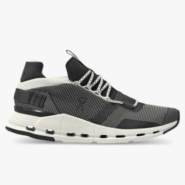 On Cloud Women's Cloudnova-Black | White Shoes New Arrivals