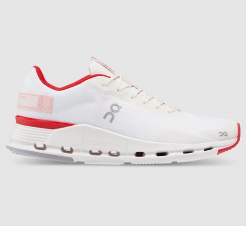 On Cloud Women's Cloudnova Form-White | Red Shoes New Arrivals