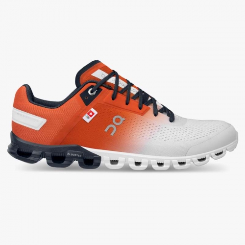 On Cloud Men's Cloudflow Swiss Olympic-Swiss Olympic Rust | Eclipse Shoes Online Sale