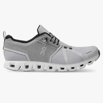 On Cloud Men's Cloud 5 Waterproof-Glacier | White Shoes Online Sale