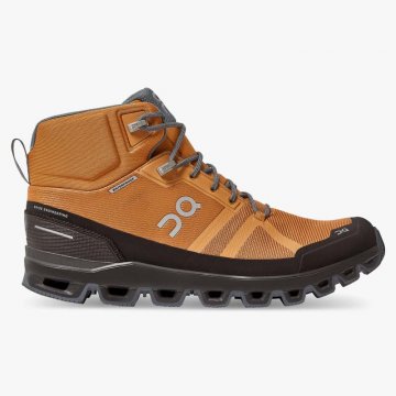 On Cloud Men's Cloudrock Waterproof-Pecan | Brown Shoes Ireland Outlet