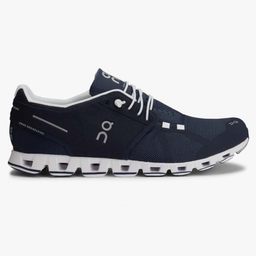 On Cloud Men's Cloud-Navy | White Shoes Promotion Outlet