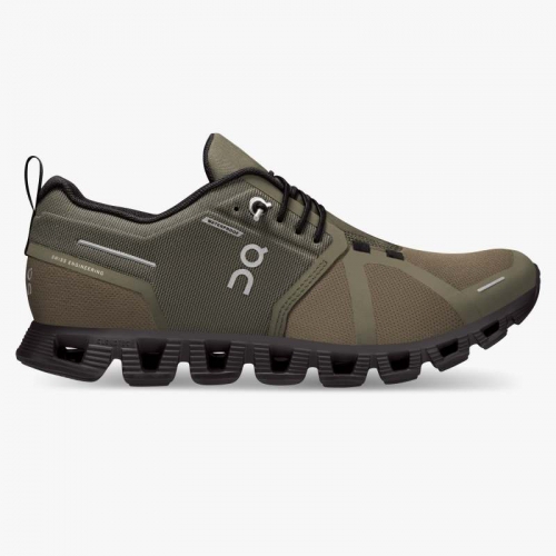 On Cloud Men's Cloud 5 Waterproof-Olive | Black Shoes Online Outlet