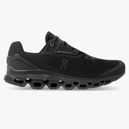 On Cloud Men's Cloudstratus-Black Shoes Online Sale